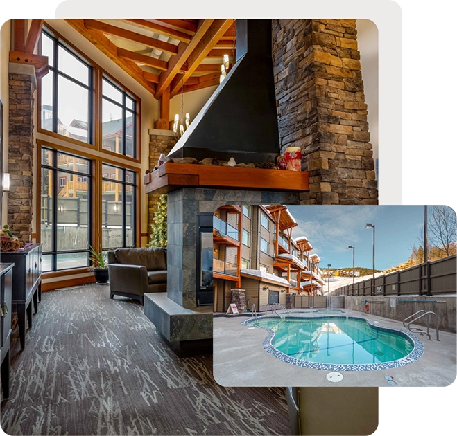 Mountain spirit lodge and pool
