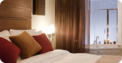 Master suite with view of bathtub